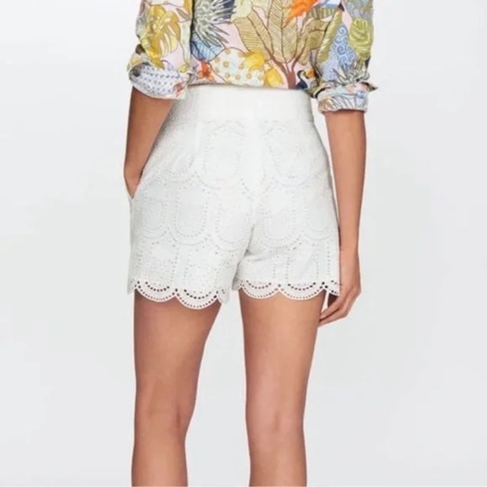 J McLaughlin White Eyelet Lace Brady Shorts 0 - Picture 3 of 7